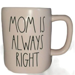 Pink Rae Dunn Cup Mug Coffee Mom Is Always Right NWT